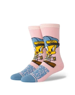 LOONEY TUNES X STANCE TWEETY CREW SOCKS