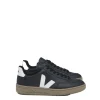 V-12 LEATHER BLACK WHITE DUNE