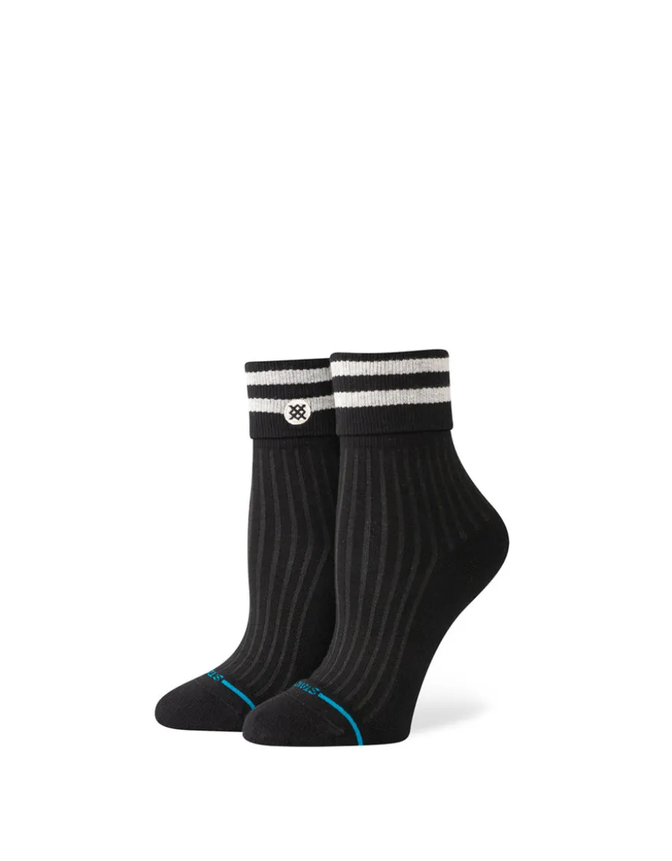 WOMENS ROLL CUFF QUARTER SOCKS