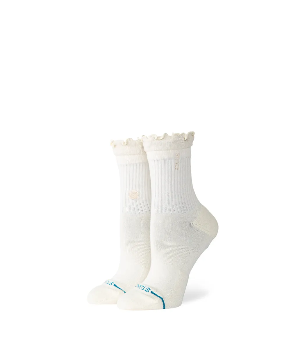 WOMENS RUFFLE QUARTER SOCKS